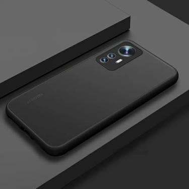 Imagem de Capa Capinha Preta Translucida Com Proteção de Câmera + Película de vidro 3D Premium Compatível Redmi Note 12s - (Hard Glass Store)