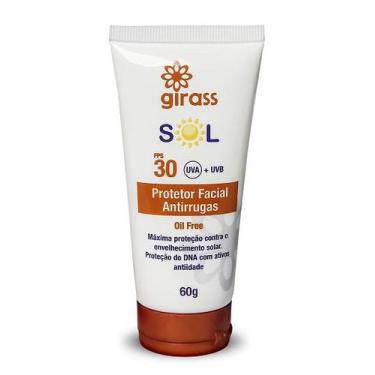 Imagem de Protetor Facial Antirrugas Sol Fps30 Uva + Uvb Oil Free Girass 60G