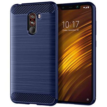 Imagem de XIAOMI Capa para PocoPhone F1, sensação macia, proteção total, anti-arranhões e impressões digitais + capa de celular resistente a arranhões para XIAOMI PocoPhone F1