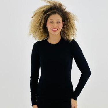 Imagem de Blusa Básica Hering Manga Longa Canelada Feminina-Feminino