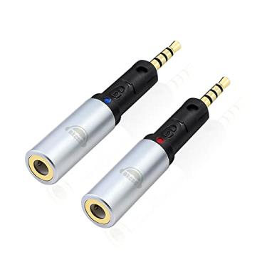 Imagem de okcsc Um par de adaptador de áudio para Audio Technica ATH-R70X Heaphone para cabo de fone de ouvido de 3,5 mm sem perdas, conversor de áudio de qualidade de som HiFi