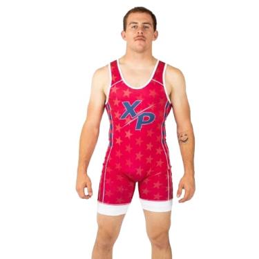Imagem de Xtreme Pro Camiseta de luta livre totalmente sublimada e Greco Nationals, Vermelho, Adult Small (100-125lbs)