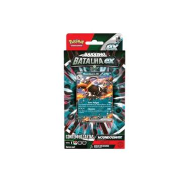 Imagem de Copag Cartas Pokémon Deck Cards Baralho de Batalha EX (Houndoon)