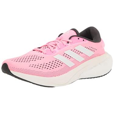 Imagem de adidas Tênis de corrida feminino Supernova 2, Feixe rosa/branco/verde solar, 7.5