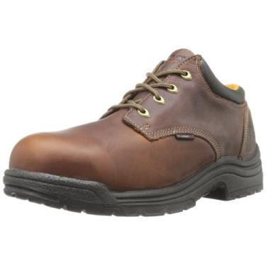 Imagem de Timberland PRO Sapato de trabalho industrial masculino Titan Oxford Alloy Safety Toe, Haystack marrom, 7 Wide
