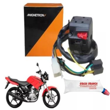 Imagem de Punho Chave de Luz Factor Ybr Xtz 125 2000 a 2013 Original Magnetron e Combo Graxa