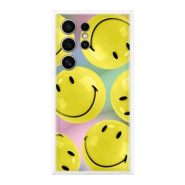 Imagem de Samsung Capa para celular Galaxy S24 Ultra Flipsuit, cartão interativo sincronizado com tela, personalizável para diferentes designs de exibição, versão dos EUA, EF-MS928CYEGUS, amarelo