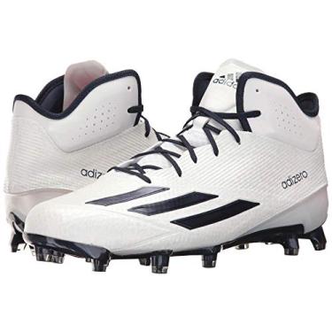 Imagem de Tênis de futebol masculino Adidas Adizero 5-Star 5.0 médio, White/Collegiate Navy/Collegiate Navy, 12