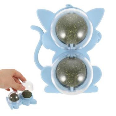 Imagem de Brinquedo Erva de Gato Pet Bola Bolinha Menta Catnip Interativo Natura