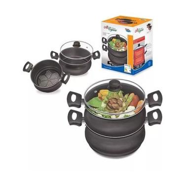 Imagem de Conjunto de Panela para Cozimento a Vapor Al Vapore 18 Cozivapor - Pre