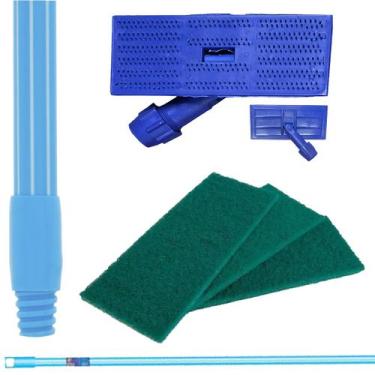 Imagem de Kit SUPORTE LT Limpa Tudo + 3 Fibras de Limpeza Geral Multiuso VERDE +
