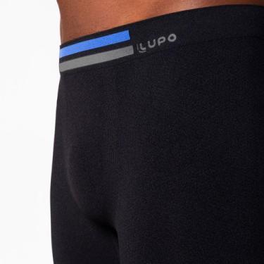 Imagem de Cueca Lupo Boxer Microfibra Alongada Sem Costura 442-003, Preto, 1, P