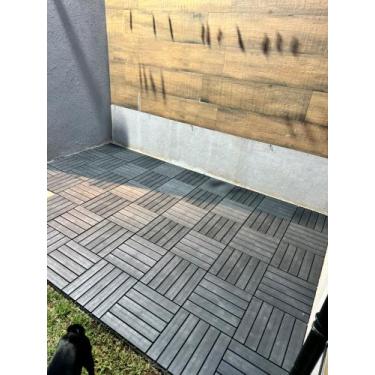 Imagem de KIT 10 DECK MODULAR ANTIDERRAPANTE PLASTICO 30x30 PISCINA VARANDA JARD