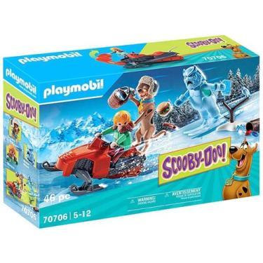 Imagem de Playmobil Scooby-Doo! Aventura com Fantasma da - Neve 46 Peças