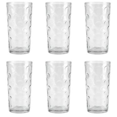 Imagem de Conjunto Copos 350ml 6 PCS 13x7.5cm Vidro N240059-9 -Quanhe