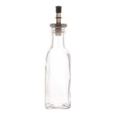 Imagem de Garrafa para Azeite de Vidro com Tampa Preta 200ml - Lyor