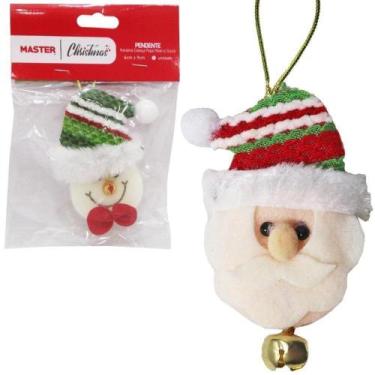 Imagem de Pendente Papai Noel/Boneco de Neve - 9x6cm - 7g - Rio Master
