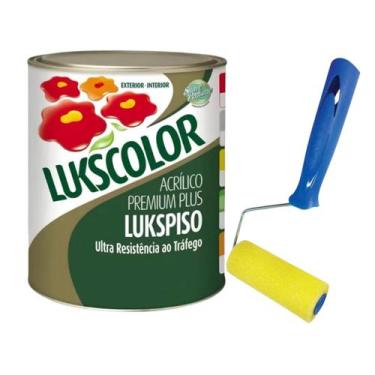 Imagem de Tinta Piso Lukspiso 900ml 1/4 Diversas Cores + Rolinho 9cm - Lukscolor