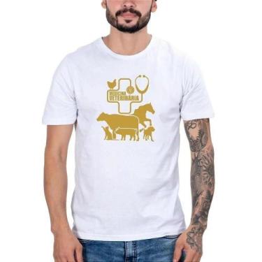 Imagem de Camiseta Country Masculina Algodão Medicina Veterinária Leve - Campero