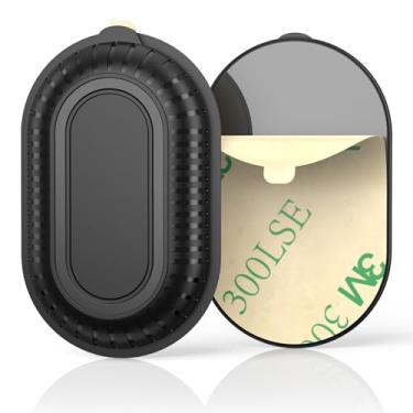 Imagem de Pacote com 2 capas adesivas para Samsung Galaxy SmartTag2 com adesivo adesivo 3M oculto, capa protetora completa de silicone antiperda resistente a arranhões para rastreador Smart Tag 2 (preto +