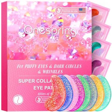 Imagem de Onespring Under Eye Patches (24 Pairs) - Upgrade Eye Gel Pads for Wrinkles, Puffy Eyes, Dark Circles, Eye Bags, Natural Collagen Eye Gels Pads, Under Eye Mask Patches for Refreshing, Revitalizing