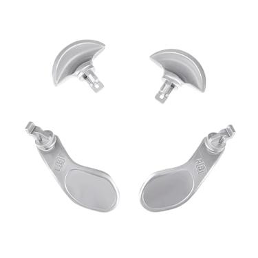 Imagem de Ceozon Pás traseiras para controlador Ps5 Edge, peças de reposição, acessórios, botões traseiros de metal, 4 peças (prata)