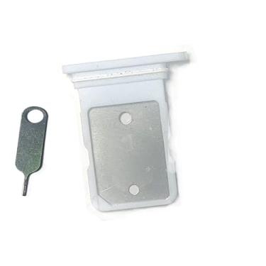 Imagem de Suporte para leitor de cartão SIM Micro SD Slot de memória, peça de substituição para Google Pixel 4A/Pixel 4A 5G (azul claro)