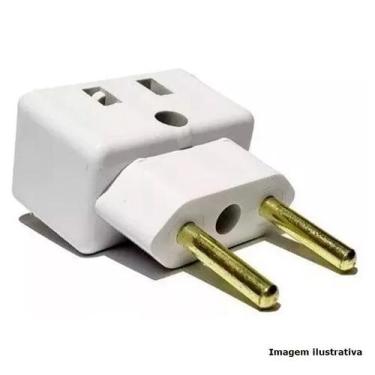 Imagem de Adaptador Bob Esponja Tomada Pino Fino 10a/20a 3p - Prismatic, Branco