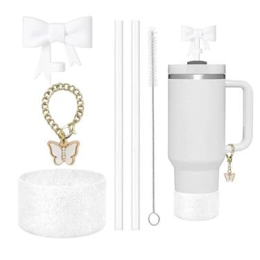 Imagem de Loja HOD - Conjunto de Acessórios para Copo Stanley, Acessórios de 6 peças para Stanley Cup (Branco)