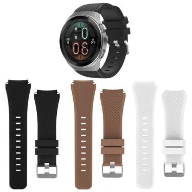 Imagem de Kit 3 Pulseiras 22mm para Huawei GT2e - Estilo no Pulso, Preta - Marro