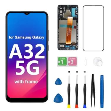 Imagem de Kit de substituição de tela para Samsung Galaxy A32 5G com moldura s326dl a326u a326a a326b a326w LCD Touch Display digitalizador 6,5 polegadas