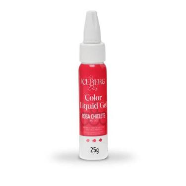 Imagem de Corante Rosa Chiclete Liquid Gel 25g Iceberg Chef Original