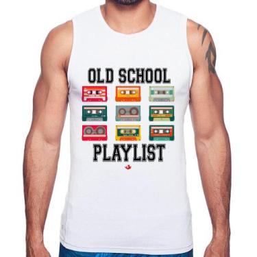Imagem de Regata Old School Playlist - Foca na Moda, Branco, P