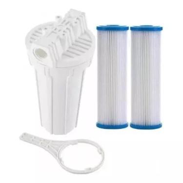 Imagem de Filtro Poço Artesiano Tira Areia Fina Gbf1800 + 1 REFIL - Global Filtr