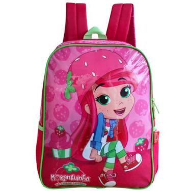 Imagem de Mochila Escolar De Alças Moranguinho Infantil Meninas Luxcel, Escolar