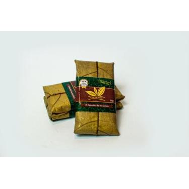 Imagem de Chocolate 65% cacau embalado na folha de cacau desidratada- KIt c/2 un