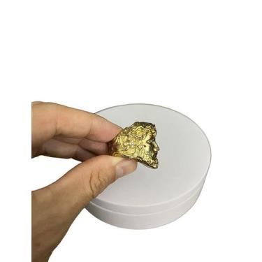 Imagem de Anel jesus cristo cravejado - banhado a ouro 18k - ToJoia18k, 19