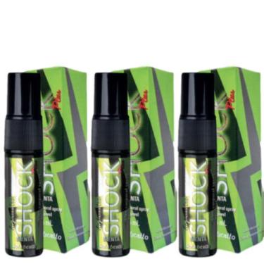 Imagem de Kit 3 Óleo Spray Shock Plus Menta Sofisticatto 15ml Produto:Spray