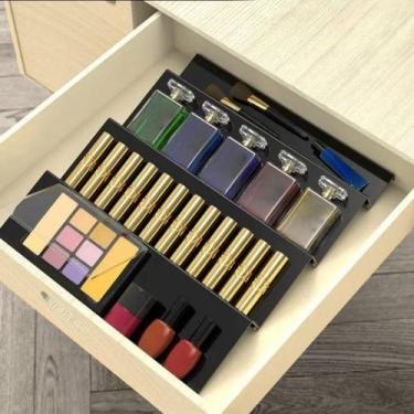 Imagem de Suporte Porta Organizador Gaveta-Temperos-Potes-Aço 36x25Cm - Maxx Dia