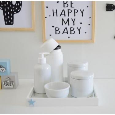 Imagem de Kit Higiene Porcelana Bebê Banho Cuidados K011 Estrela - Ciranda Arte 