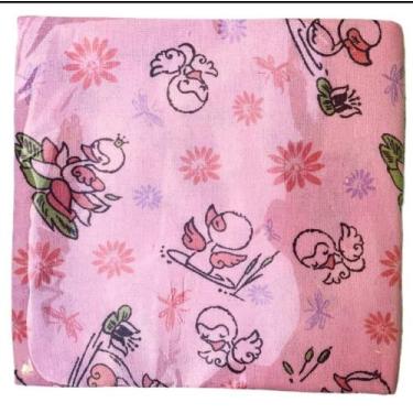 Imagem de Cueiro flanelado Manta 3un 80x50cm 100% algodão MinasRey - Carícia, Ro
