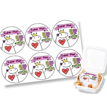 Imagem de Papel Arroz comestível para mini bolo bento cake  9,5 Cm Redondo festa