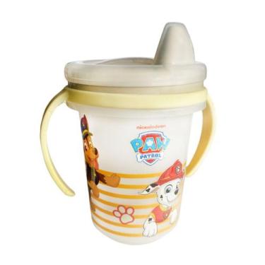 Imagem de Copo Infantil De Treinamento Patrulha Canina 330ml Com Alça E Tampa Pr