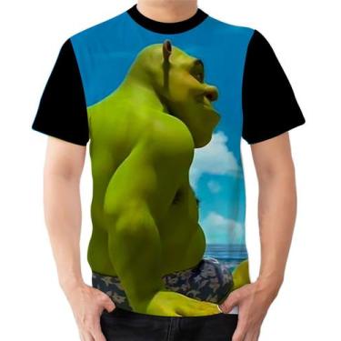 Imagem de Camiseta Camisa Ads Shrek Metadinha - Fabriqueta, GG