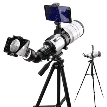 Imagem de Starboosa Telescópio – Abertura de 70 mm com suporte para fotografia de smartphone todo em metal e suporte para localizador de estrelas – perfeito para astrofotografia
