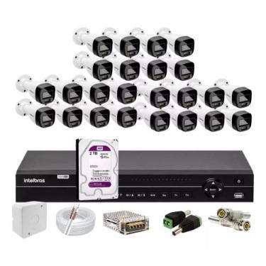 Imagem de Kit Intelbras 24 Vhd 1120b Full Color,dvr 32ch Mhdx 1232 2tb