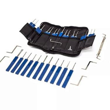 Imagem de Kit Micha Profissional Chave Mestra 34 Peças Inox Lorben Carro Cadeado