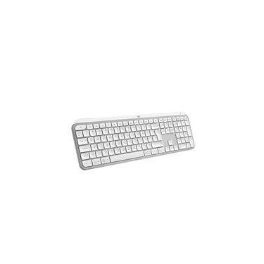 Imagem de Teclado Sem Fio Logitech MX Keys S, Iluminação Inteligente, Bluetooth ou USB Tipo-C e Logi Bolt, Bateria Recarregável, Cinza - 920-011564