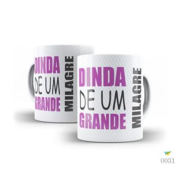 Imagem de Caneca Batizado, Dinda de um grande milagre - Modelo S