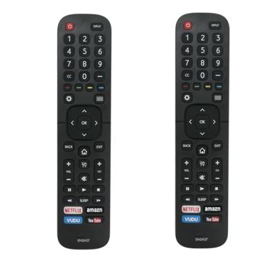 Imagem de AIDITIYMI Pacote com 2 controles remotos de substituição universais EN2A27 sub ERF6B11 EN2A27S compatível com Hisense LED TV ERF6B11 40K368AW 55H6SG 55H6B 50H7GB 40H5C 43H5C 43H7C 50CU6000 50H5C 50H6C